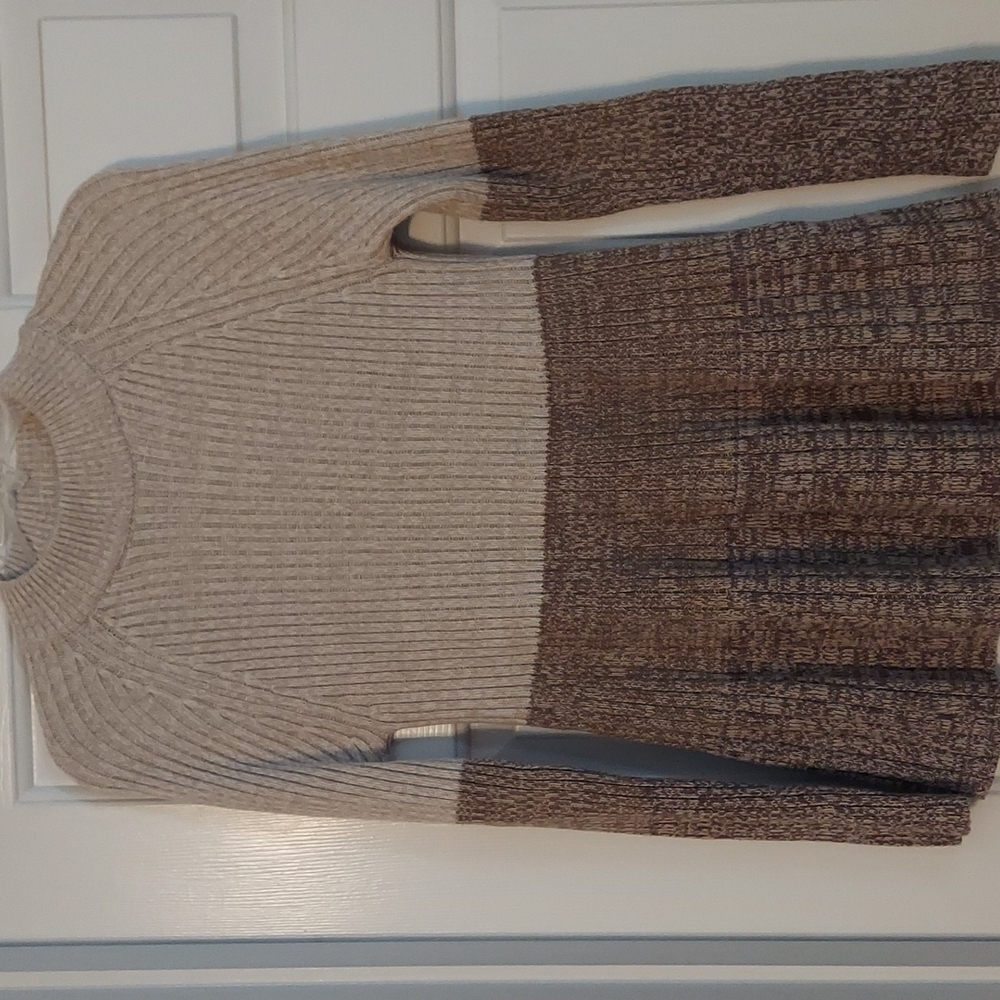Tan Asymmetrical Sweater-PL
